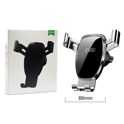 Car Phone Holder for Auto Interior Accessories Best Cell Phones Mount Cellphone Mobile Cradle Charging Navigation Bracket Air Vent Accessory, Silver