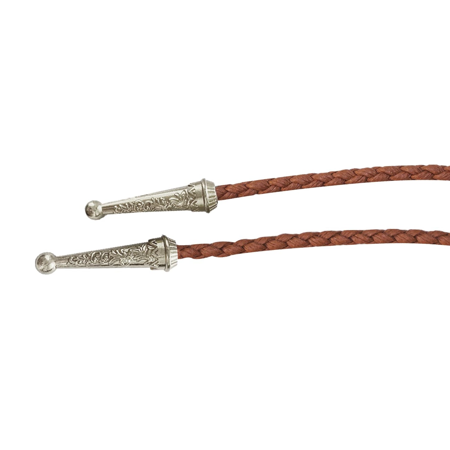 Daisy Del Sol Bolo Tie Turquoise Stone Braided Vegan Faux Leather Silver Tips Handmade Necklace Adjustable Western Jewelry