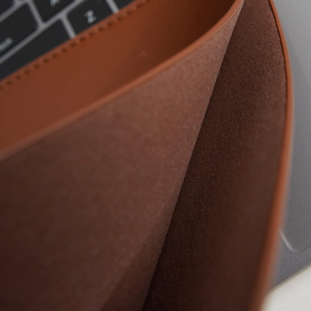 Benfan Laptop Sleeve 13 Inch Compatible with 2024 MacBook Air 13 M3 M2 M1, New MacBook Pro 13 M2 M1 Color Dark Brown