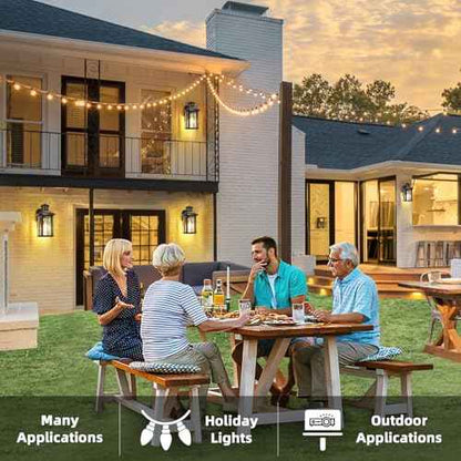 Porch Lights with GFCI Outlet, Dusk to Dawn Motion Sensor Outdoor Lights with E26 Sockets & Glass Shades, Waterproof Anti-Rust Sconce Light, Outside Wall Lamps for House, Black