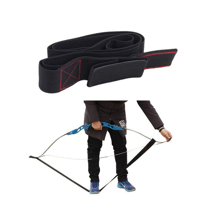 SOPOGER Archery Stringer Recurve Bow Stringer Tool, Longbow Stringer Tool to Install Bow String Easily Archery Bow Stringer for Recurve Bow Accessories (Black)