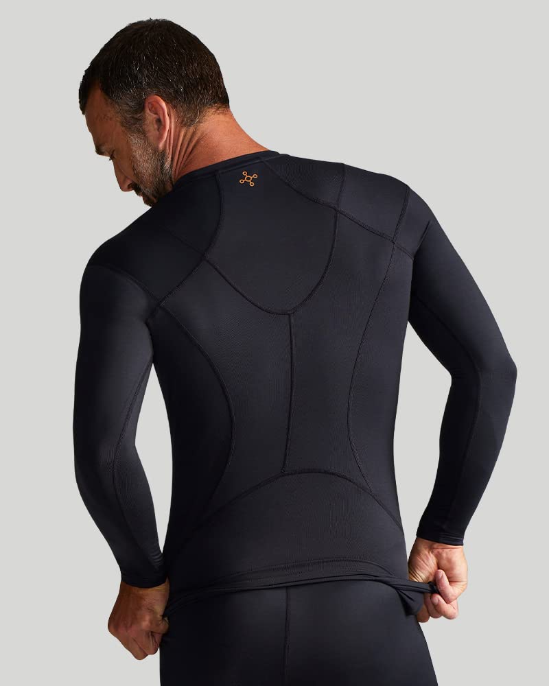Tommie Copper Men's Pro-Grade Shoulder Support Shirt I UPF 50, Long Sleeve Compression Shirt, Upper Body & Posture Support