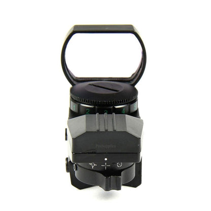 TACFUN Red and Green Reflex Sight with 4 Reticles, 3/8" Dovetail Mount for Airgun Airsoft and .22 RF