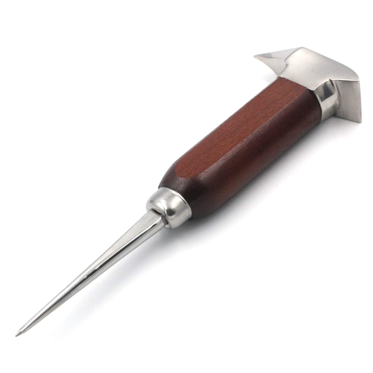 Ice Pick Stainless Steel, Ice Picks for Breaking Ice, Ice Pick with Wood Handle, Ice Picks for Kitchen, Bars, Bartender, Best Ice Carving Tools (short)