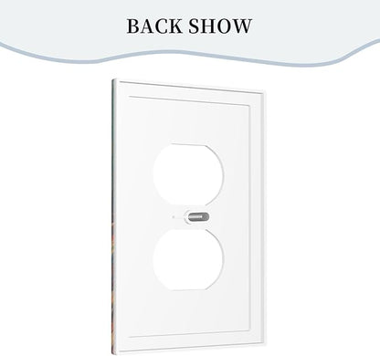 Decorative Art Light Switch Covers Mexican Sombrero & Serape Vibes 1 Gang Single Duplex Outlet Wall Plate Switchplate Electrical Faceplate for Home Decor