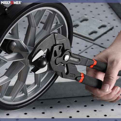 MAXPOWER 3 Pieces Pliers Wrench 7 inch 10 inch 12 inch