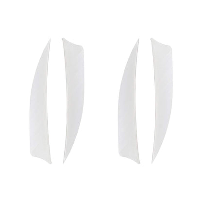 Zhan Yi Archery Fletchings Real Turkey Shield Feathers 4 inch Full Length 50 Pack Glued Right Wing for Arrows DIY