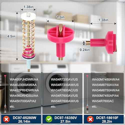 WA54R7600AW/US WA54R7600AV/US WA54R7200AW/US WA54R7600AC/US Sam-sung Washer Suspension Rods,27.5'' DC97-16350V Washer Suspension Rods OEM Damper Assembly Sam-sung Washer Replacement Parts