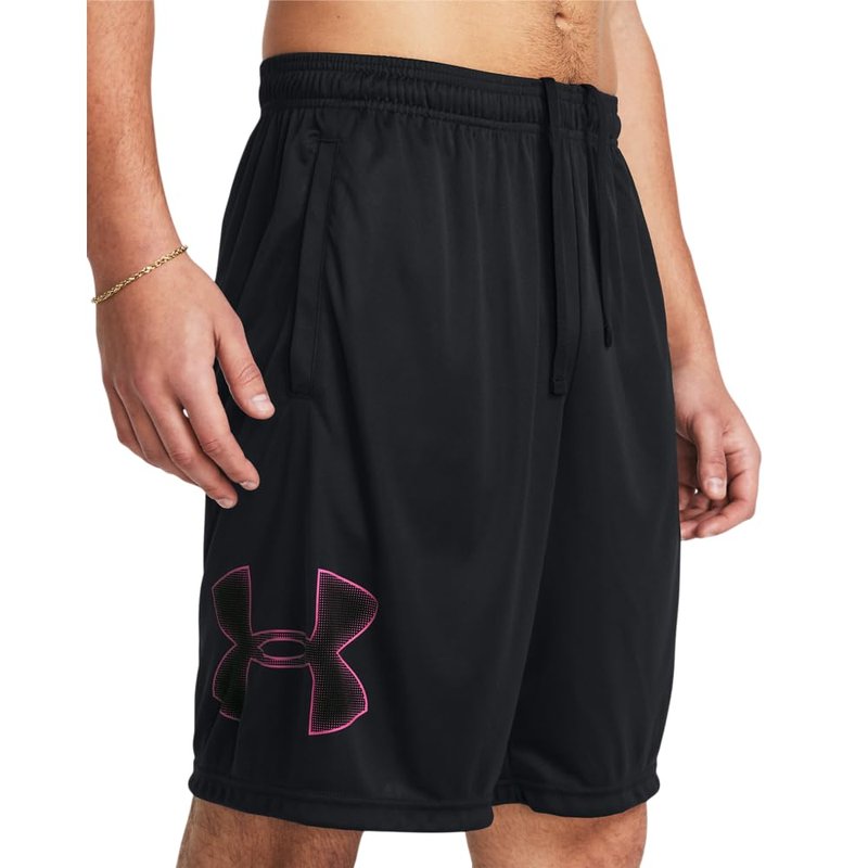 Under Armour Men's Tech Graphic 10" Shorts, (019) Black / / Astro Pink, 3X-Large Tall