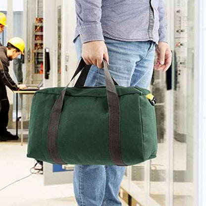 Large Capacity Tool Bag, Multifunction Hand Tool Storage Carry Bags Portable Tool Tote Bag Metal Toolkit for Storage Wrench, Screwdrivers (20 Inch)