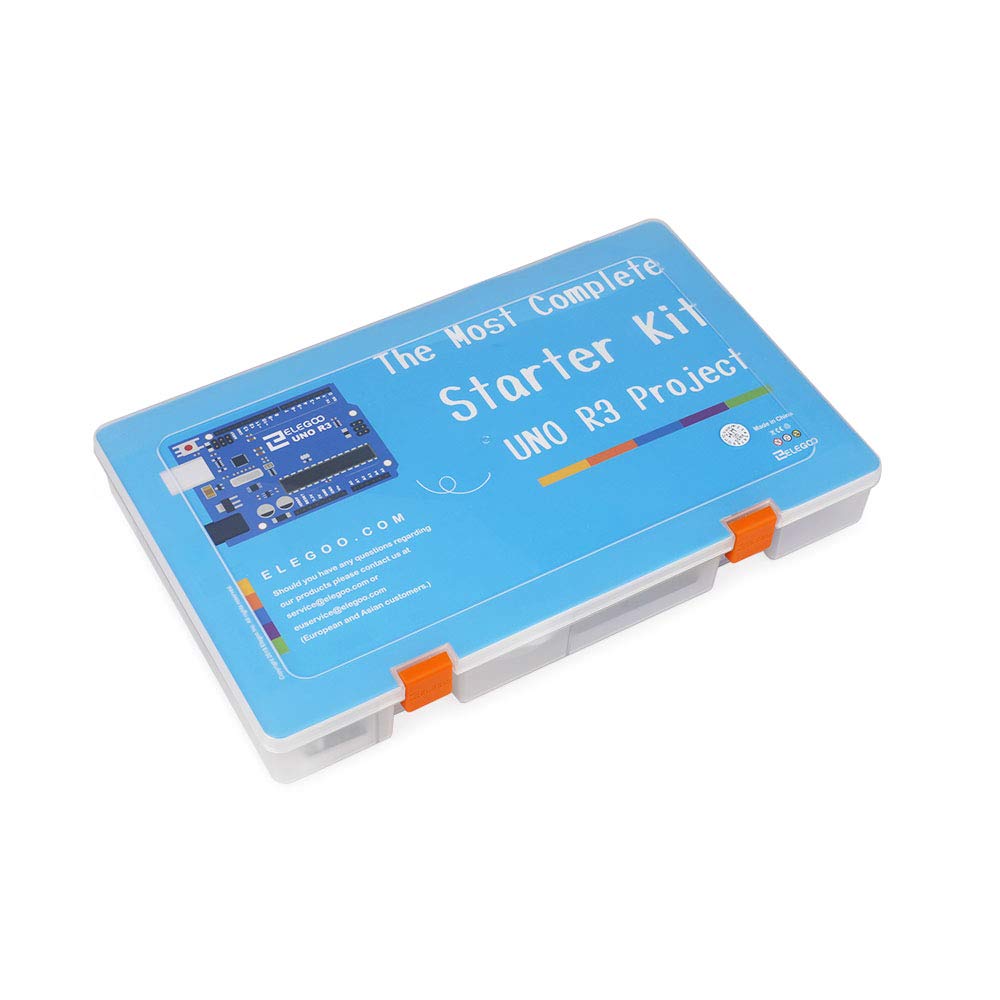 ELEGOO UNO R3 Project Most Complete Starter Kit with Tutorial Compatible with Arduino IDE (200+ Components)