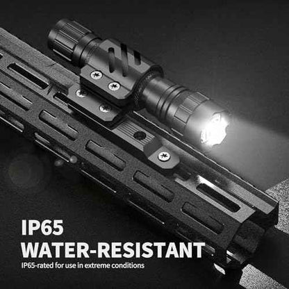 Feyachi Tactical Flashlight 1200 Lumen LED Weapon Light,Waterproof with Picatinny/M Lock Mount, Pressure Switch Included (M Lock Mounted)