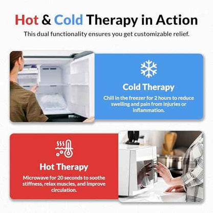 Two Pack | Wearable Thumb & Wrist Ice Pack ? Reusable Hot Cold Compression for Hand, Finger, Carpal Tunnel, Arthritis, and Tendonitis Relief (S/M)