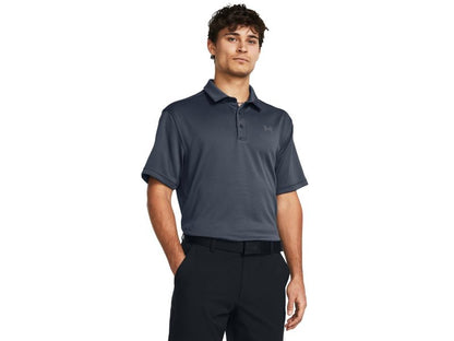 Under Armour Men's Tech Golf Polo, (045) Downpour Gray / / Pitch Gray, Medium