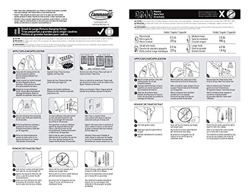 Command Clear Variety Pack, Including 8 Pairs of Picture Hangers, 4 Clear Wire Hooks and 11 Wall Hooks for Hanging Home Decor, Damage-Free Hanging Up to 19 Items with Command Strips