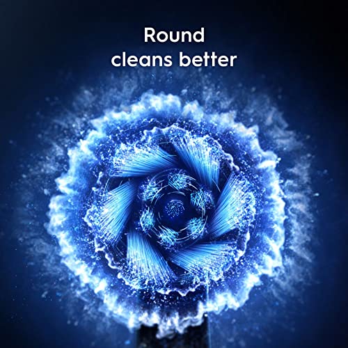 Oral-B iO Series 10 Rechargeable Electric Toothbrush with Visible Pressure Sensor to Protect Gums, 2 Min Timer, 7 Cleaning Settings, 4 Replacement Toothbrush Heads, and Charging Travel Case, Black