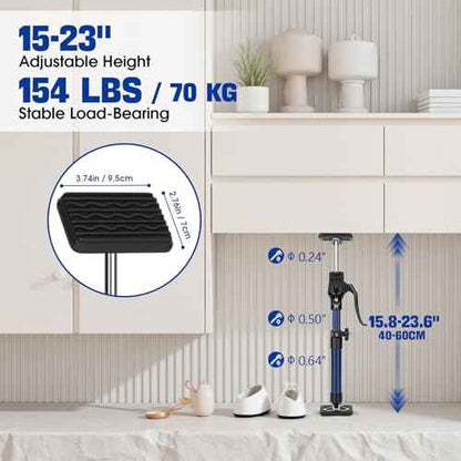 FEIRONG 4PCS Cabinet Jack Kit - 154LBS Heavy Duty Telescoping Support Pole (15-23 Inch), Drywall/Crown Molding Install Tool, Quick-Lock Third Hand