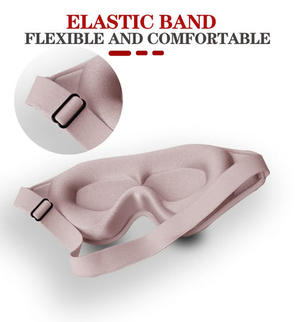 Sleep Mask, 3D Deep Contoured Eye Covers for Sleeping, 99% Block Out Light Eye Mask,Zero Pressure Cup Blindfold for Men Women, with Adjustable Strap for Sleeping, Yoga, Traveling (Pink)