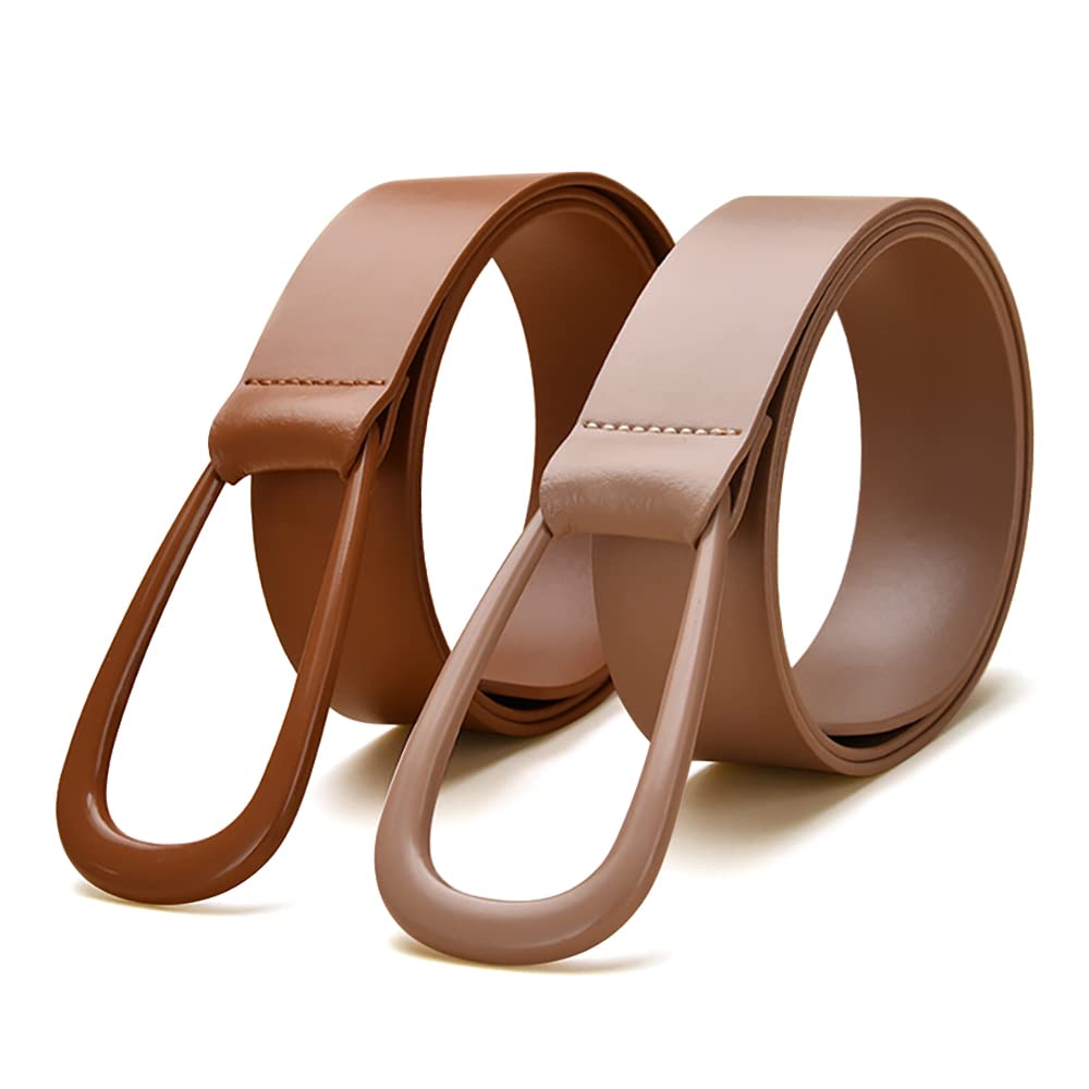Womens Obi Belt Vintage Genuine Leather Buckle Waist Belt, 2023 Style, Fashion Wide Belts 43.3 inches (Ywbn, 106cm)
