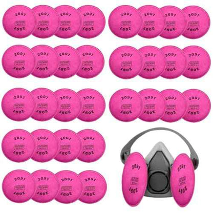 32Pieces(16Pack) 2091 Particulate Filter,2091 Filter Compatible with 6000 6200 6800 7000 FF-4 Series to Replace Filters