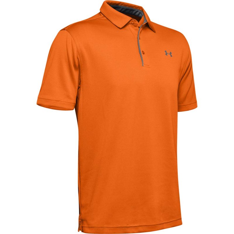 Under Armour Men's Tech Golf Polo, Team Orange (800)/Graphite, X-Large Tall