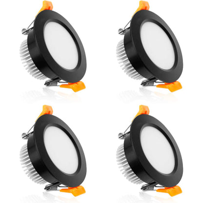 YGS-Tech Smart 3 Inch LED Recessed Lighting RGB WiFi Downlight, 5W Compatible with Alexa and Google Home, Dimmable RGB & CCT 2700-6500K Color Changing, 120V Ceiling Light with LED Driver (4 Pack)