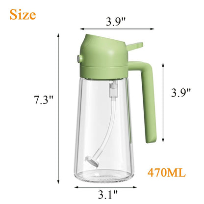 Olive Oil Sprayer for Cooking Oil Spritzer Mister for Air Fryer Canola Vinegar Vegetable Oil Portable Mini Bottle Kitchen Gadgets for BBQ/Pan/Salads/Baking (1 Pack)