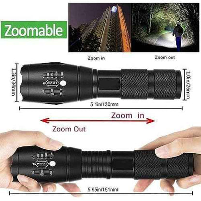 MODOAO LED Flashlights High Lumens 1500LM Waterproof Tactical Flashlight with 5 Light Modes for Hiking, Camping, Emergency Outdoor Use (5 Pack)