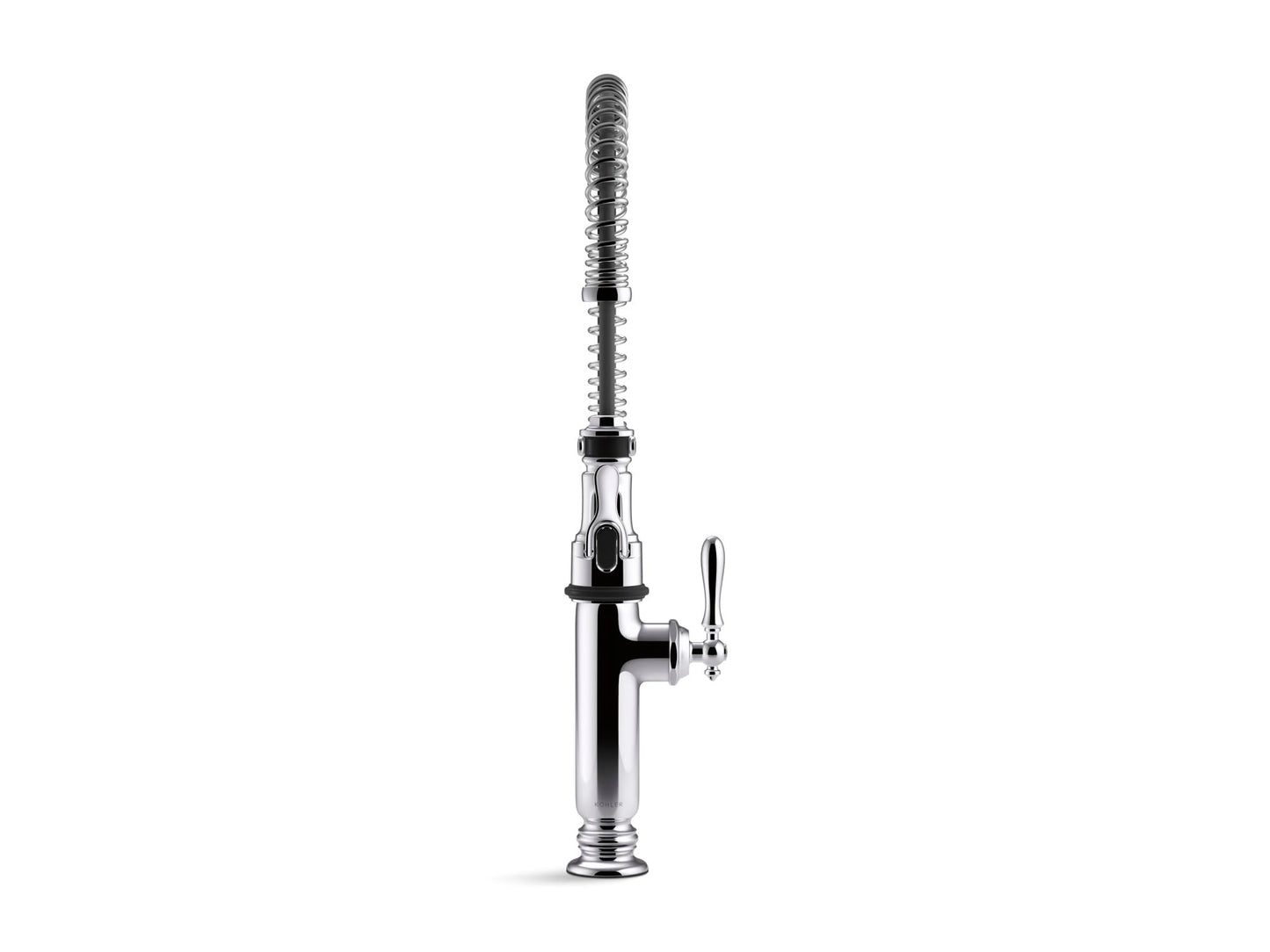 KOHLER Tournant Semi-Professional Pull-Down Kitchen Sink Faucet, Commercial Kitchen Faucet with Pull Down Sprayer, 77515-CP, Polished Chrome