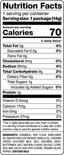 Pirate's Booty Aged White Cheddar Cheese Puffs, Gluten-Free, Kids Snacks, 0.5oz (24ct)
