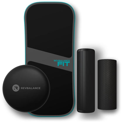 Revbalance FIT 3-in-1 Exercise Balance Board Training System (Teal)