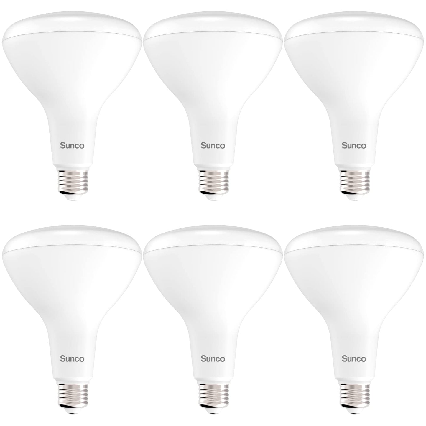 Sunco 6 Pack BR40 LED Light Bulbs, Indoor Flood Lights, Recessed Can Light Bulb, 1400 LM, 17W (100W Equivalent), 2700K Soft White, Dimmable, E26 Base, for Home, Bedroom, Kitchen UL.