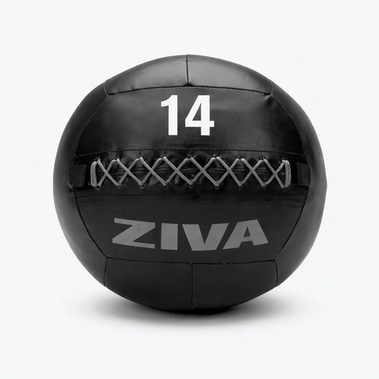 ZIVA Soft Wall Ball – Highly Durable Weighted Exercise Medicine Slam Ball for Strength and Conditoning Workout - 8 lbs, 13.7"