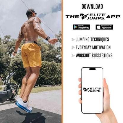 Elite Jumps - Do Hard Things 1” Beaded Jump Ropes - Strong & Durable Materials - Resize & Adjust - Fitness & Cardio Training - Improve Rhythm, Speed, Agility