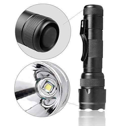 BESTSUN WF-502B Single Mode 1200 Lumens LED Flashlights, Ultra Bright L2 LED Tactical Flashlight, Waterproof Portable Small Handheld Flashlights for Camping Outdoors Walking Hunting, 2 Pack