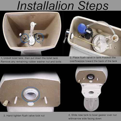 Toilet Flush Valve for American Standard Champion 4/Titan/Duravit, Flush Valve Replacement Toilet Parts for American Standard 4149a/4215a/4260/4266, Includes Flapper/Gasket/Bolt Kit