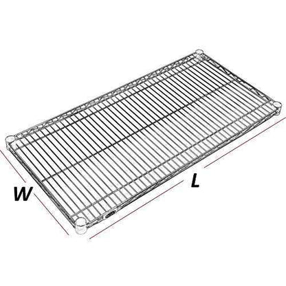 Nexel Wire Shelf, Clear Epoxy Finish, 21"W x 42"L
