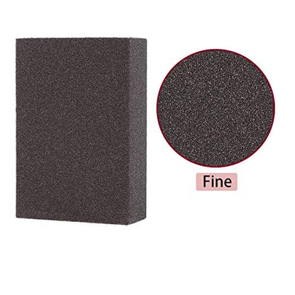Sanding Sponge, Sanding Blocks, Washable and Reusable Sand Sponge Kit, 8 Pieces (Fine Grade)