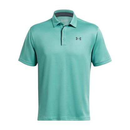 Under Armour Men's Tech Golf Polo, (957) Green Wave / / Pitch Gray, XX-Large Tall