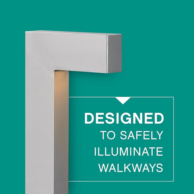 Hinkley Atlantis 1518TT-LL Large LED Low Voltage Landscape Pathway Light - 12v, Dimmable, Aluminum - Titanium