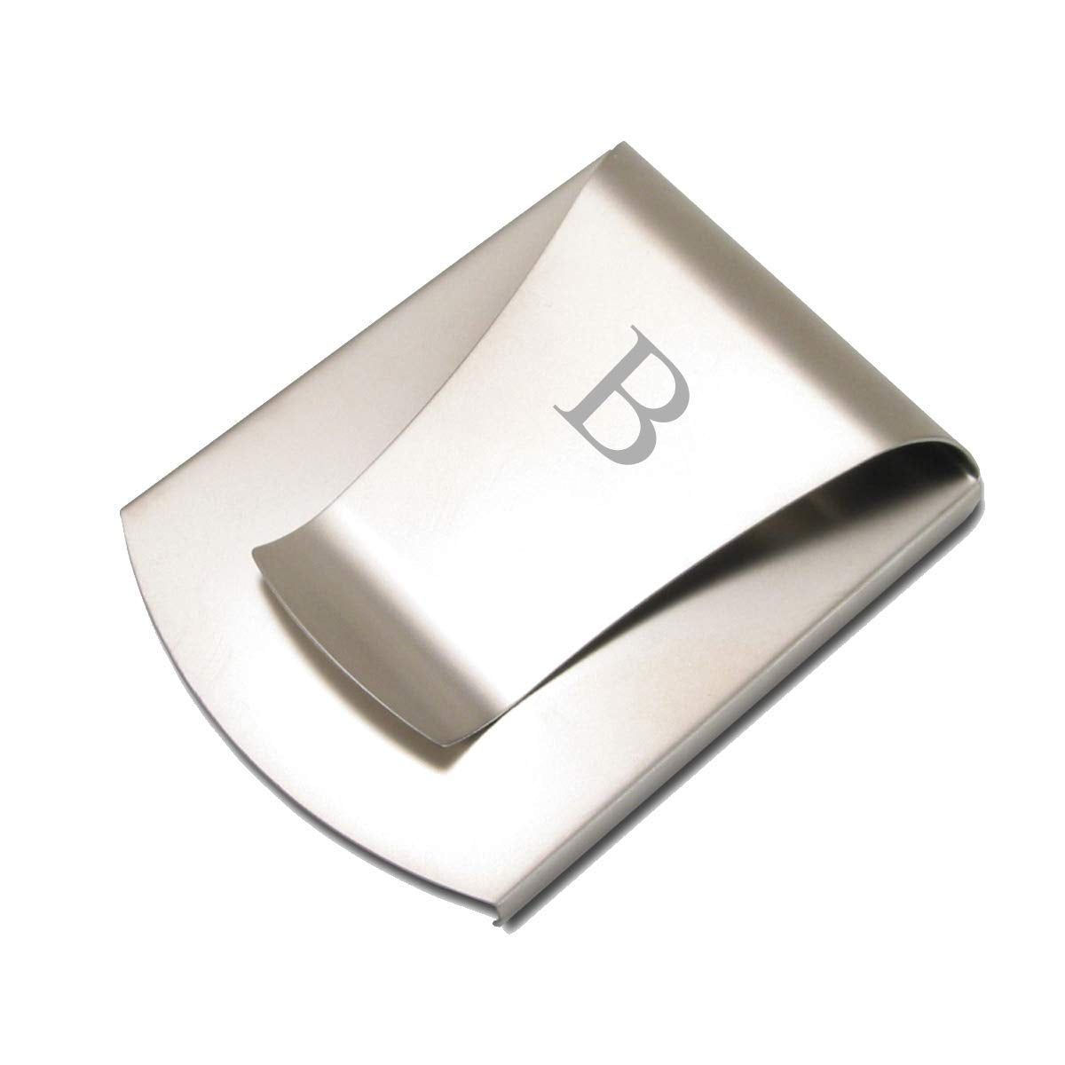 Storus Smart Money Clip + Card Holder Slim Minimalist Double-Sided Pocket Wallet for Men, Dads, Gift - Titanium Finish