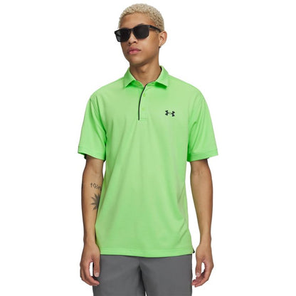 Under Armour Men's Tech Golf Polo, (715) Lumos Lime / / Pitch Gray, X-Large Tall