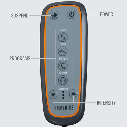 HoMedics Body Flex Back Stretching Mat with Heat, 6 Stretching Programs and 3 Intensity Levels with Removable Memory Foam Pillow for Full Body Coverage, Portable for Yoga, Athletes, Home Gym