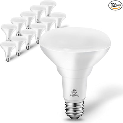 Energetic 12-Pack BR30 Indoor Recessed Light Bulb, Dimmable, 11W=75W, 3000K Warm White Flood Light, 900LM, CRI85+, LED Can Light Bulb for Ceiling