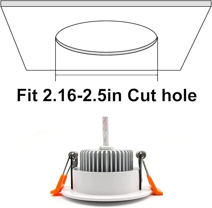 YGS-Tech 2 Inch LED Recessed Lighting, Dimmable Downlight 3W(35W Halogen Equivalent), CRI80, 3000K Warm White Ceiling Light with LED Driver(16 Pack)