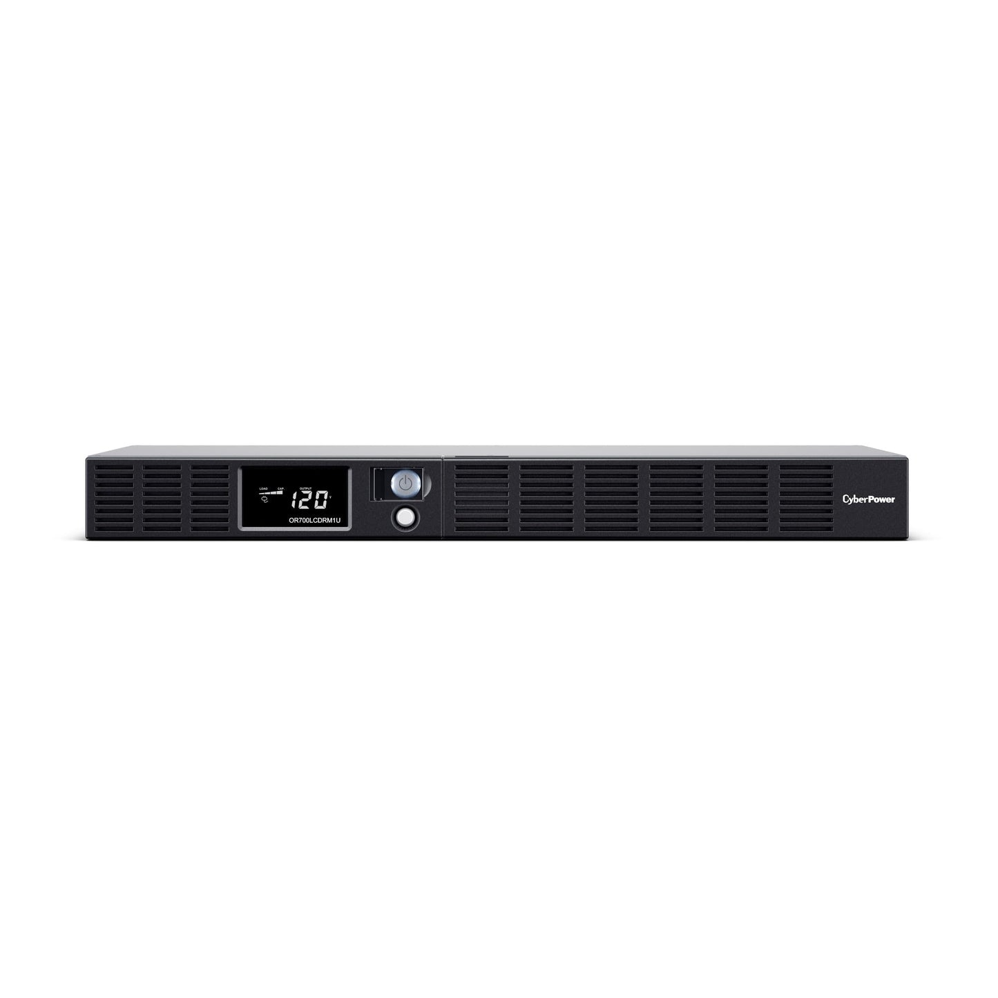 CyberPower OR700LCDRM1U Smart App LCD UPS Battery Backup and Surge Protector, 700VA/400W, 6 Outlets, AVR, 1U Rackmount, UL Certified