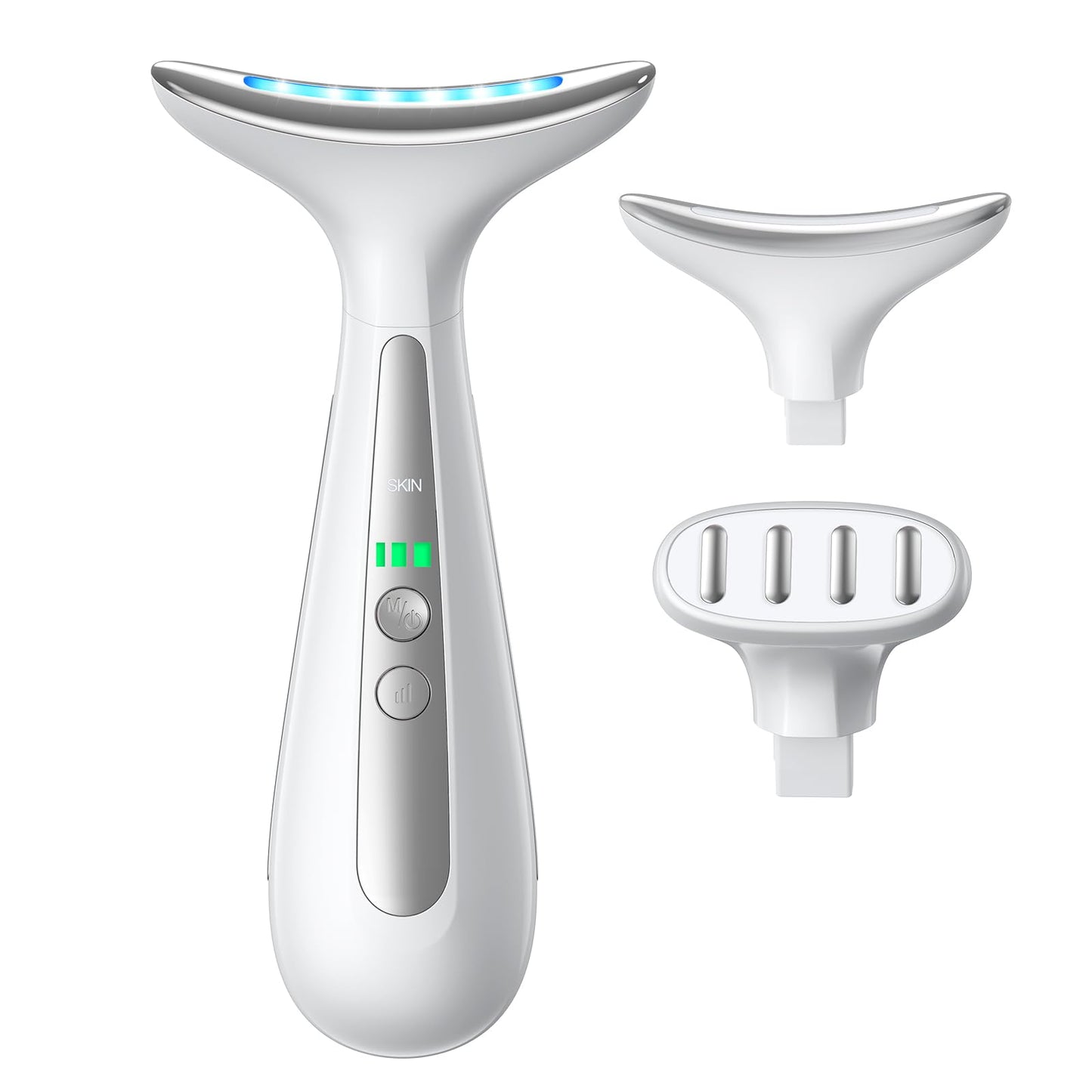 Facial and Neck Massager for Face, Neck - Skin Lifting & Firming - Wrinkle & Dark Circle Reducer - at Home Skin Care Face Sculpting Tool and Neck Massager-Pastel Pink