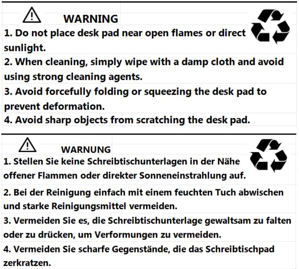 ZORESYN PU Leather Desk Mat Waterproof Anti-Oil Dining Table mat - 170x50cm - Non-Slip Mouse Pad, Large Desk Pad with Suede Base,Stitched Edges Computer Desk Mat for Gamer, Office & Home | Black