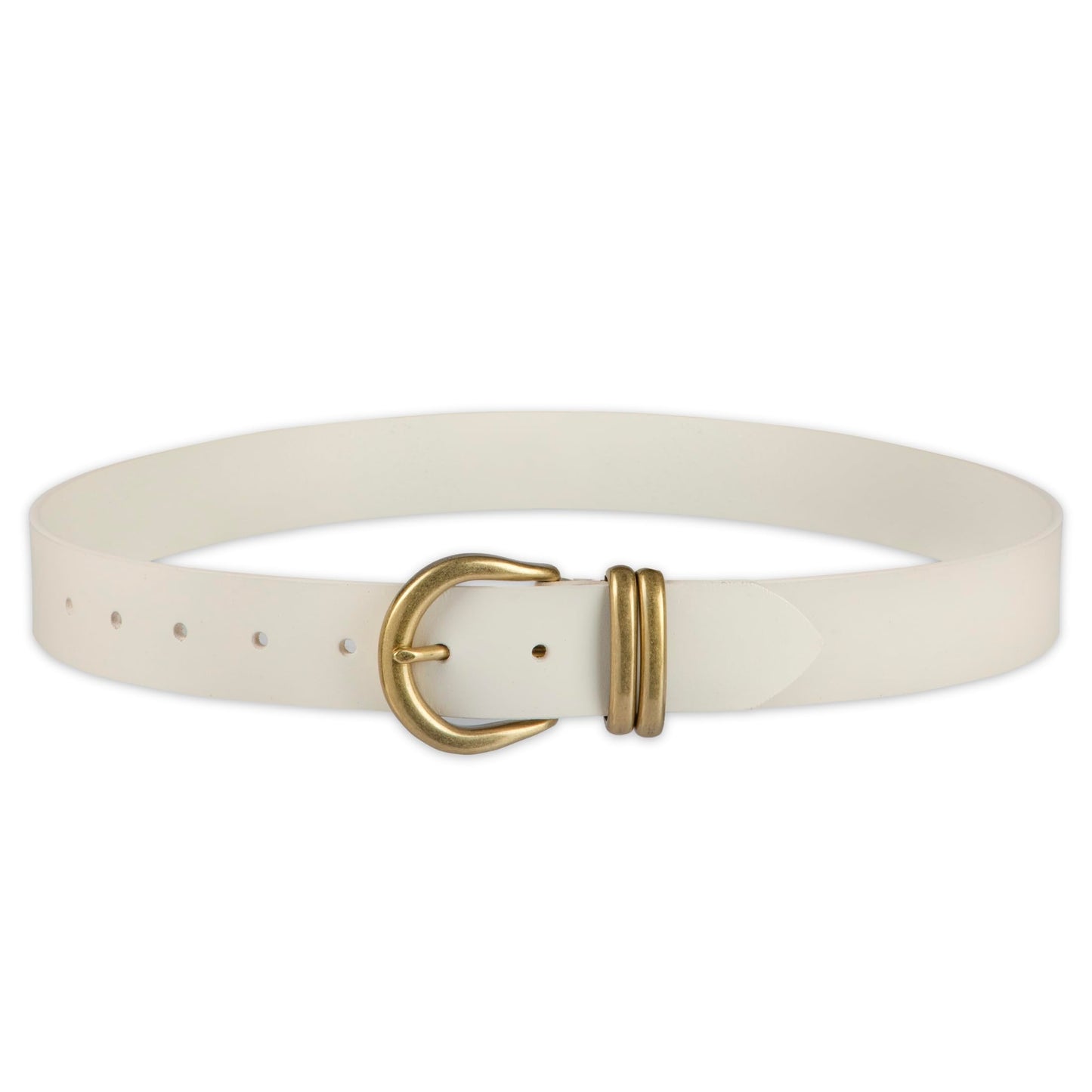 Levi's Women's Casual Double Metal Loop Belt, White, X-Large