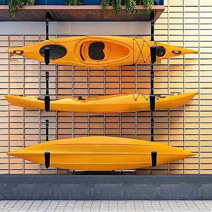 Kayak Storage Rack Wall Mount, Garage Storage Hooks, Heavy Duty Garage Hangers for Hanging Canoe, Surfboard, Snowboard, Paddle Board, Ladders, Bikes, Tool